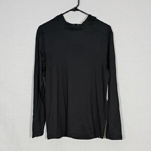 NWT GAIAM Black Heather Everyday Basic  Hoodie Mens Size Small Slim Fit